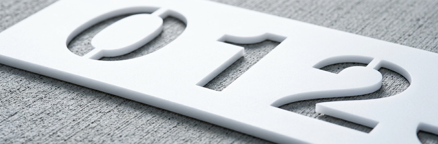 Number Kit stencil